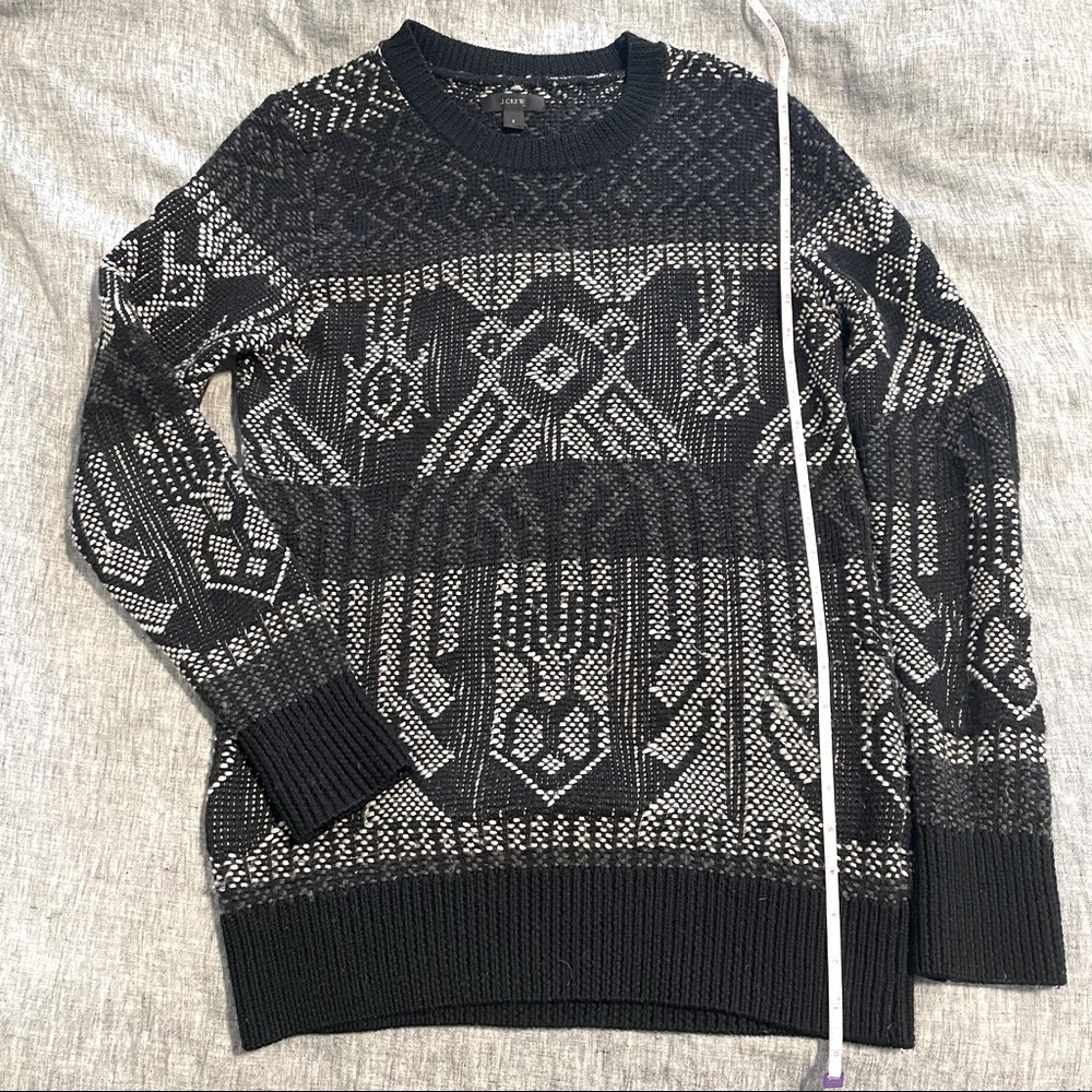 J. Crew Mixed Stitch Blanket Sweater